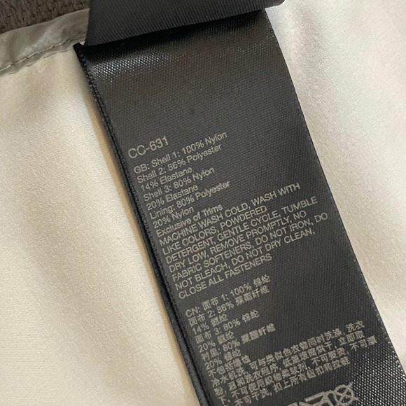 Marmot Lightweight Windbreaker Jacket Size Medium Gray White Hiking - Picture 11 of 11